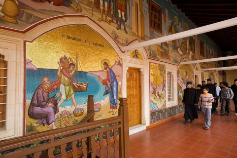 Mosaics in Kykko Monastery, Troodos Mountains, South Cyprus, South Cyprus