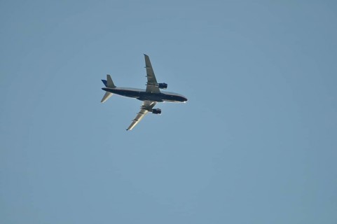 Jet in flight