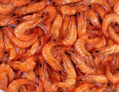 Prawns at Fishmonger's shop