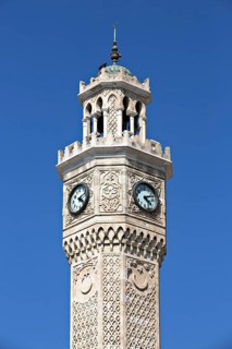 Konak Clock Tower, Izmir, Turkey, Asia