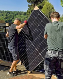 Assembly of photovoltaic. Photovoltaic module PV system Solar module Solar panel Solar system Solar