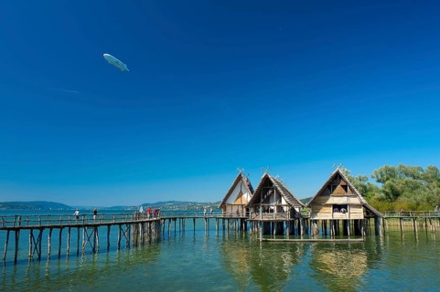 Lake Dwelling Museum in Unteruhldingen, Lake Constance, Baden-Württemberg, Germany, Europe