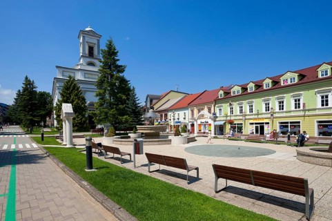 Protestant Church, Namestie sv. Egidia Square, Spisska Sobota District, Poprad, Georgenberg,