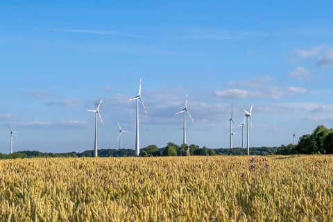 Wind turbines in the Münsterland