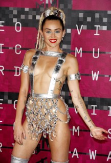 LOS ANGELES, CA, AUGUST 30, 2015: Miley Cyrus at the 2015 MTV Video Music Awards held at the