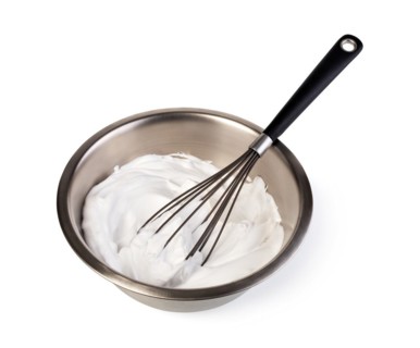 balloon whisk isolated in white background
