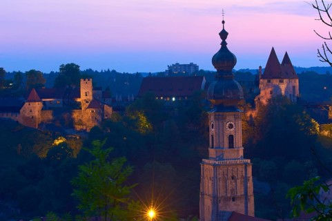 Burghausen, castle, Altötting district, Upper Bavaria, Bavaria, about the Salzach), Germany,