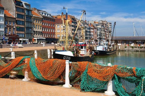 Fishing port, Ostend, West Flanders, Belgium, Europe