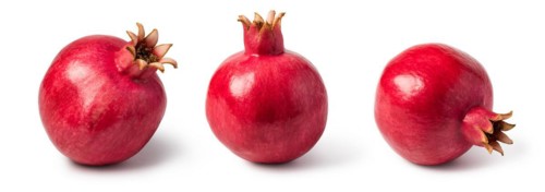 Pomegranate isolated on white background