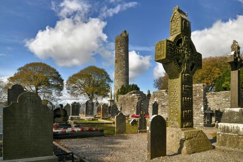 Muiredach High Cross and Round Tower, Monasterboice, Drogheda, County Louth, Cross of Muiredach,