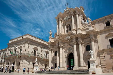 Santa Maria delle Colonne Cathedral, Siracusa, from, La Vergine Piliere, Palazzo del Vermexio, City