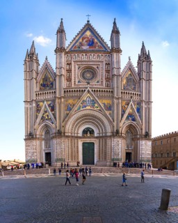 Orvieto Cathedral or Cathedral of Santa Maria Assunta, Orvieto, Umbria, Italy, Europe