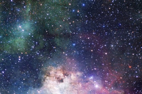 Outer space, cosmic landscape. Nebula. Elements of this image furnished by NASA