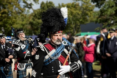 Berlin Police Pipe Band, Police, Open Day, Berlin, Germany, Europe