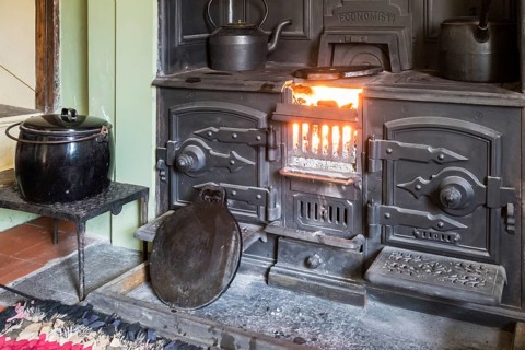 Interior of Llwyn-yr-eos Farmstead at St Fagans National History Museum