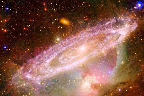 Beautiful galaxy somewhere in deep space. Cosmic wallpaper. Elements of this image furnished by