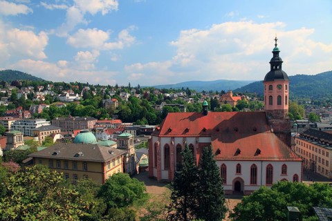 View from Florentinerberg, Peter and Paul Collegiate Church, Old Steam Bath Cultural Centre,