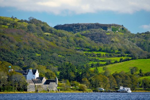 Parke's Castle, Lough Gill, Fivemile Bourne, Dromahair, County Leitrim, Leitrim Castle, Ireland,