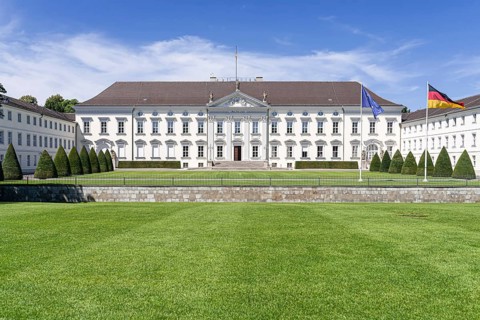 2019-07-24 Berlin, Germany: Bellevue Palace, Schloss Bellevue, official residence of the Federal