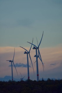 Wind turbines in the Limpurger mountains, Limpurger Land, Swabian-Franconian Forest nature park