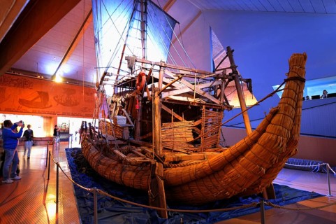 Papyrus ship Ra-2, Kon-Tiki Museum, Oslo, Norway, Thor-Heyerdahl Museum, Europe