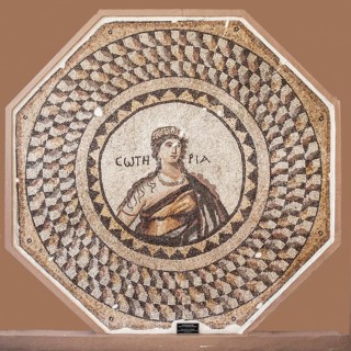 Soteria mosaic, 5th century AD, Archaeological Museum, Antioch, Hatay Archaeology Museum, Antakya,