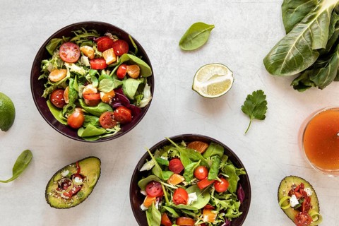 Fresh salad plate