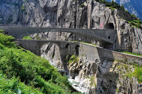 By the Devil's Bridge, Schöllenen Gorge, Uri