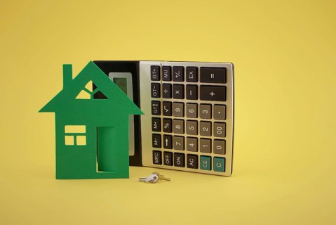 Property concept. Home loan, reverse mortgage, housing, business and finance. House and and