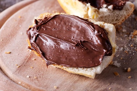 Brot mit Nutella