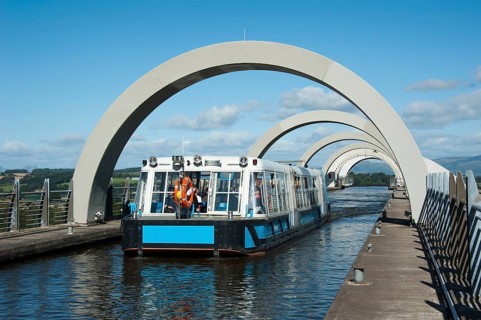 Union Canal, Falkirk Wheel, Bonnybridge, Falkirk, Scotland, United Kingdom, Europe