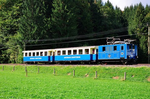 Zugspitzbahn, rack railway, nostalgia train, valley line, Zugspitzland, Loisachtal, Zugspitzland,