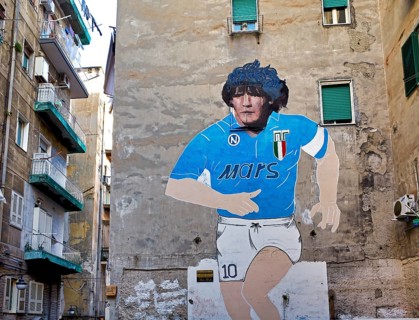 Naples Campania Italy. Made on the occasion of the second Scudetto of Napoli, in the 1990, the