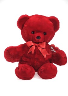 RED TEDDY BEAR FOR SAINT VALENTINE'S DAY