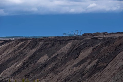 Welzow-Süd opencast lignite mine of Lausitz Energie Bergbau AG (LEAG) in Lower Lusatia, Welzow,