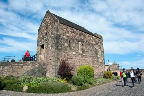 St Margaret's Chapel, Edinburgh Castle, Edinburgh, Lothian, Scotland, United Kingdom, Europe