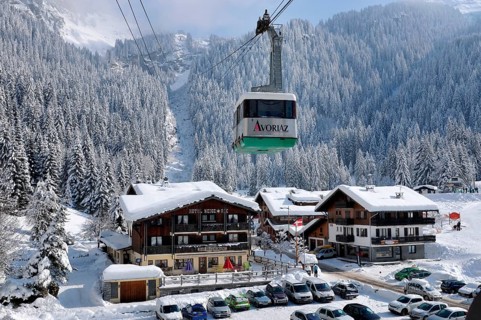 Cable car, Avoriaz, Portes du Soleil, France, gondola lift, Europe