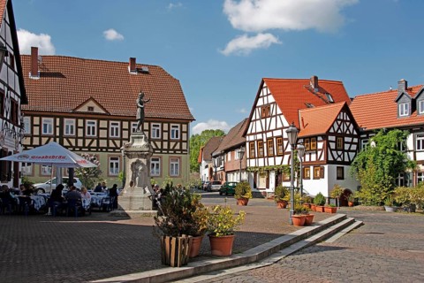 Platz des Friedens, Steinheim am Main, Hanau, Hesse, Germany, Europe