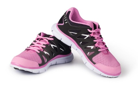 New running shoe isolated on white background