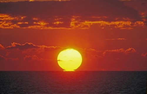 Sunset on Ocean, Alaska