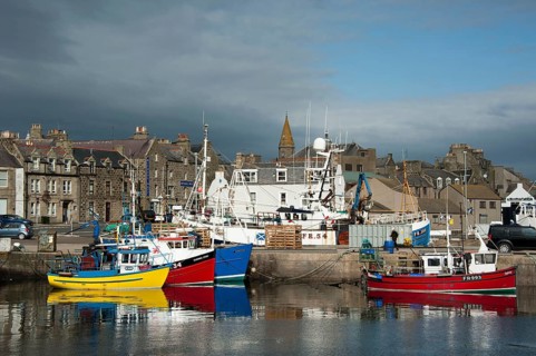 Harbour and old town, Fraserburgh, Aberdeenshire, Scotland, United Kingdom, Europe