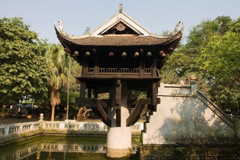 One Pillar Pagoda, Hanoi, Vietnam, Asia