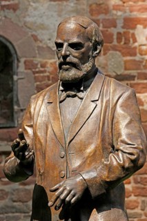 Konrad-Duden-Monument, Bad Hersfeld, Hesse, Germany, Europe