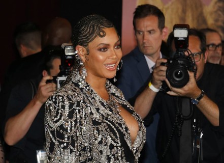 Beyonce at the World premiere of 'The Lion King' held at the Dolby Theatre in Hollywood, USA on