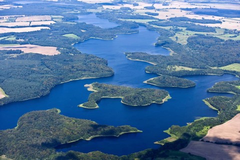 Bernstorfer Binnensee, Großer Werder Island, Niendorfer Binnensee, Dutzower See, Schaalsee nature