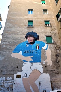 Naples Campania Italy. Made on the occasion of the second Scudetto of Napoli, in the 1990, the