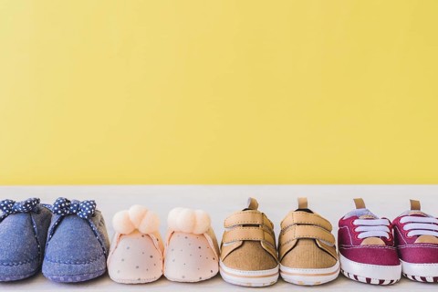 Baby concept with different pairs shoes. Resolution and high quality beautiful photo