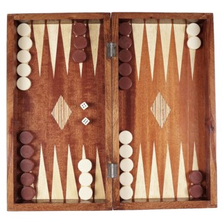 backgammon wooden tavli board game from greece