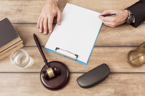 Lawyer filling document. Resolution and high quality beautiful photo