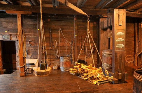 Dried fish, and Schötstuben, Det Hanseatiske, Warehouse, Hanseatic House, Hanseatic Museum, Bergen,